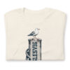unisex-staple-t-shirt-vintage-white-front-6a083c22239e0.jpg Möwe auf dem Sydslesvig-Poller – T-Shirt