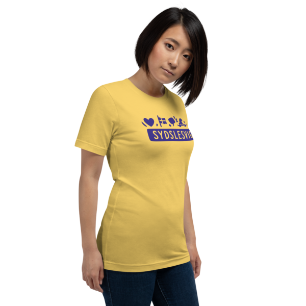 unisex-staple-t-shirt-yellow-right-front-6a06dc7d7a6de.png Sydslesvig in vier Symbolen – T-Shirt