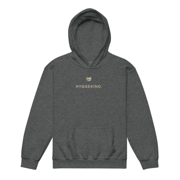 youth-heavy-blend-hoodie-dark-heather-front-6a13d31d0d6f7.jpg Hyggekind. — Kids Hoodie mit Herzlogo